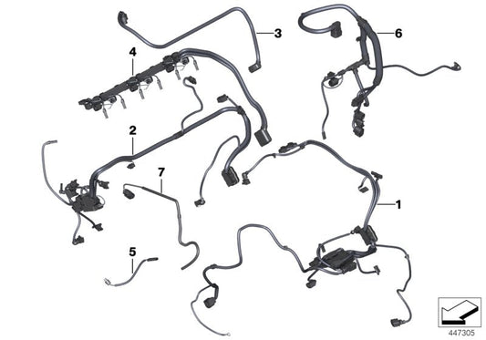 Genuine BMW 12517620677 F25 Wiring Harness, Eng. Sensoric Module 1 4WD MSA NVLD (Inc. X3 28iX) | ML Performance US US Car Parts