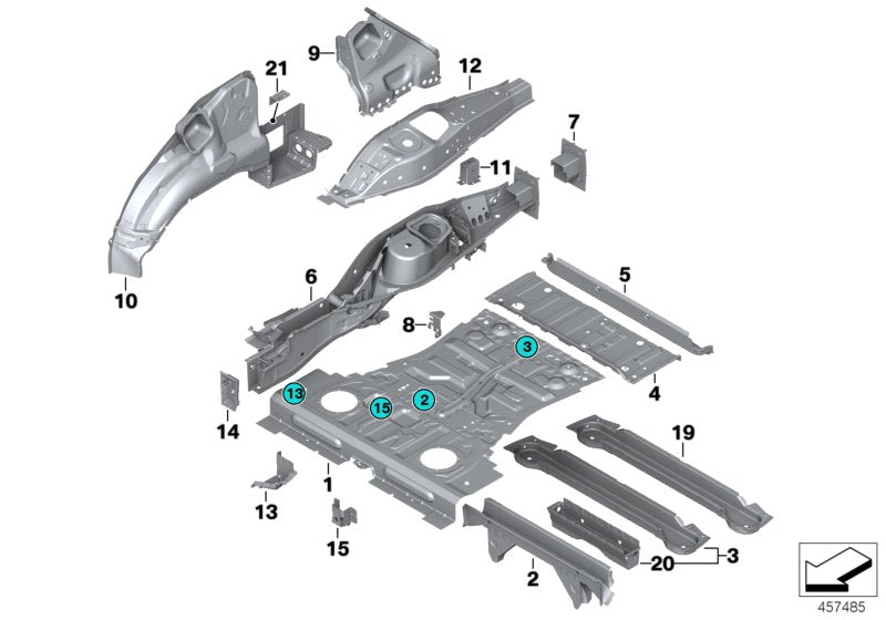 Genuine BMW 41117185745 E72 E70 Left Edc Cable Bracket (Inc. X5 25d, Hybrid X6 & X6 50iX) | ML Performance US US Car Parts