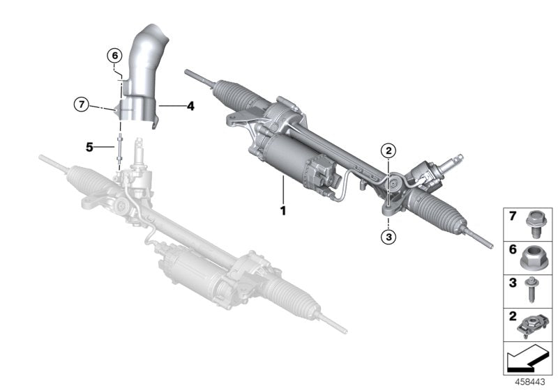 Genuine BMW 32106877813 G11 Steering Gear, Electric 24V (Inc. 750i, 740i & 750Li) | ML Performance US US Car Parts
