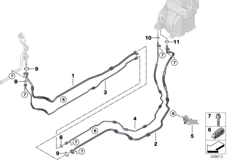 Genuine BMW 64539348994 Intermediate Holder (Inc. 750i, 730LdX & M760LiX) | ML Performance US US Car Parts