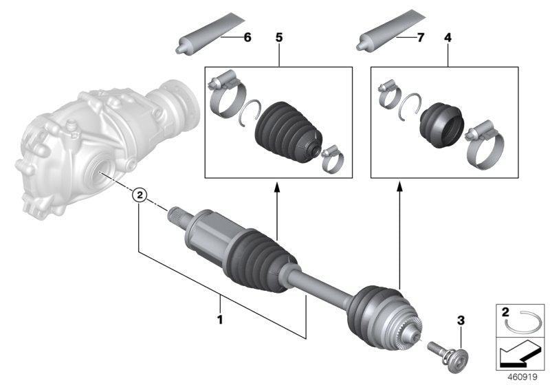 Genuine BMW 31608488705 G21 G20 G01 Repair Kit Bellows, Exterior (Inc. X3 20iX, 330iX & M340iX) | ML Performance US US Car Parts