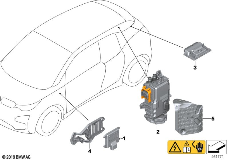 Genuine BMW 12389456560 Base Control Unit Edme 120AH (Inc. i3s 120Ah, i3 120Ah Rex & i3 120Ah) | ML Performance US US Car Parts