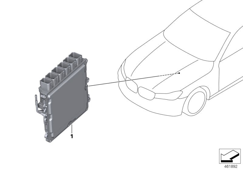 Genuine BMW 12148489447 G12 G11 G30 Basic Cotrol Unit Dme DME 880 (Inc. 750LiX 4.4, M550iX & 750i)