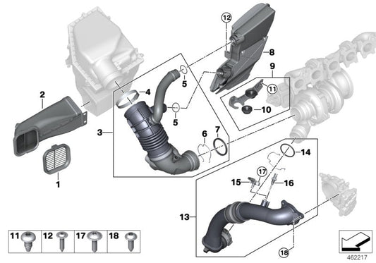 Genuine BMW 13719894670 G11 G02 Profile-Gasket (Inc. 745eX, X5 40i & 740Li) | ML Performance US US Car Parts