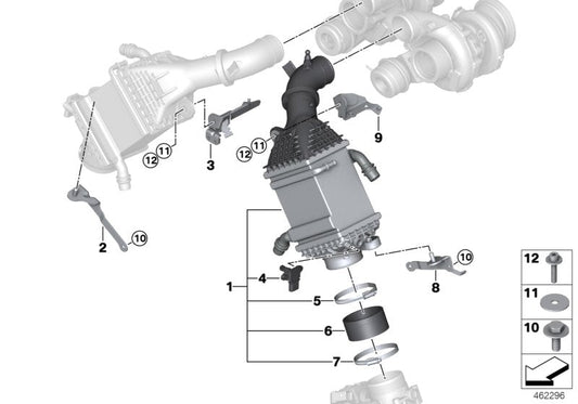 Genuine BMW 17517848095 Carrier ZYL. 5-8 (Inc. X5 M & X6 M) | ML Performance US US Car Parts