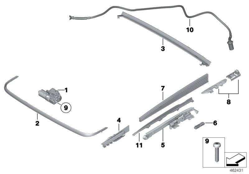 Genuine BMW 54107181949 Water Outlet Hose Rear L=1443 (Inc. 750LiX 4.0, 760Li & 740LdX) | ML Performance US US Car Parts