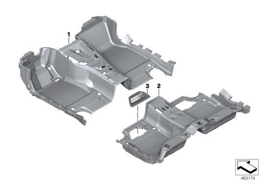 Genuine BMW 51477990573 G11 Cover, Air Duct, Rear Compartment, Left TARTUFO (Inc. 745LeX, 730LdX & 750Li) | ML Performance US US Car Parts