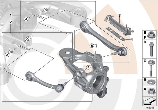Genuine BMW 33322413627 F15 E70 F16 Repair Kit, Wishbone, Left VALUE LINE (Inc. X5) | ML Performance US US Car Parts