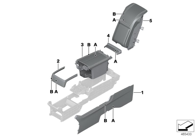 Genuine BMW 51167991182 Trim, Rear Console INDIVIDUAL (Inc. 730Ld, 740i & 740Le) | ML Performance US US Car Parts