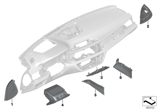 Genuine BMW 51457991053 G11 Fold-Out Bin, Driver Side, Leather CARAMEL (Inc. M760LiX, 750dX & 740LdX) | ML Performance US US Car Parts