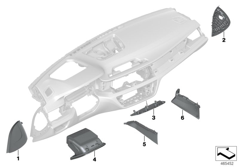Genuine BMW 51457991059 G11 Fold-Out Bin, Driver Side, Leather FIONAROT (Inc. 740e, 750LiX 4.0 & 730Li) | ML Performance US US Car Parts