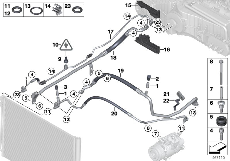 Genuine BMW 64539119426 RR6 Grommet Bottom Part (Inc. 518d, 640d & 550iX 4.4) | ML Performance US US Car Parts