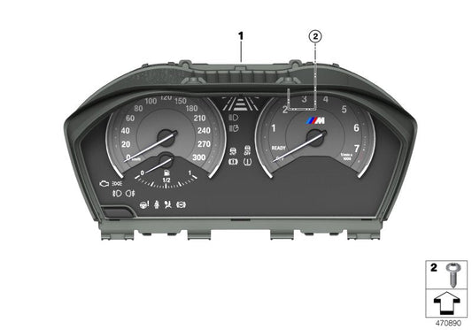 Genuine BMW 62108090140 Instrument Cluster KMH (Inc. M2) | ML Performance US US Car Parts