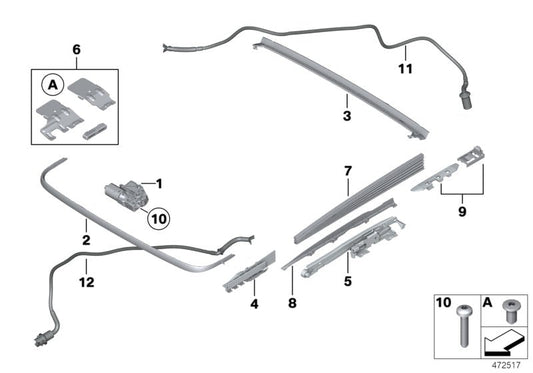 Genuine BMW 54107209282 Slipstream Deflector (Inc. Hybrid 5, 523i & 530i) | ML Performance US US Car Parts