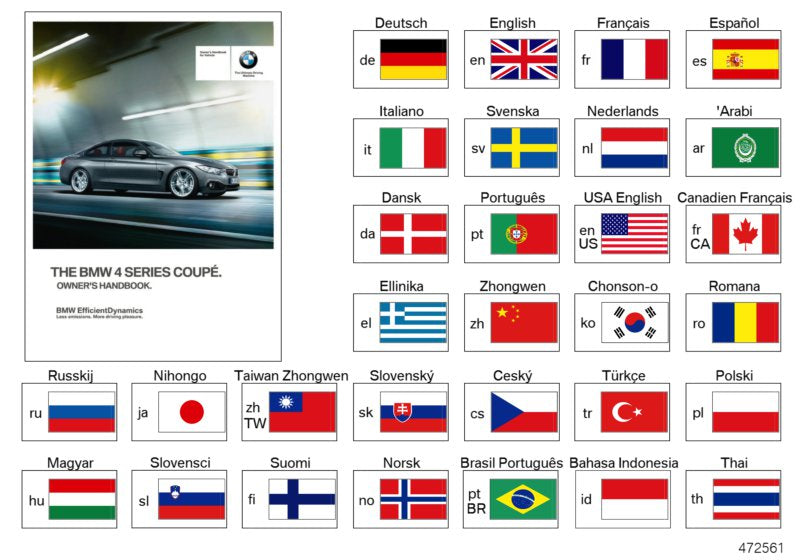 Genuine BMW 01402973882 Owner's Manual For FRCA (Inc. 428iX, 440i & 430i) | ML Performance US US Car Parts