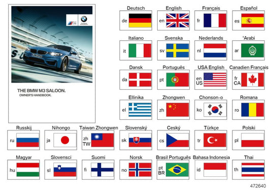 Genuine BMW 01402928611 Owner's Manual For M3 FR (Inc. M3) | ML Performance US US Car Parts