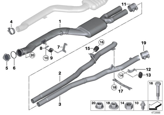 Genuine BMW 18207807115 Gearbox Support (Inc. 740d, 535dX & 730d) | ML Performance US US Car Parts