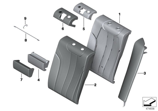 Genuine BMW 52207386051 F90 G30 Foam Insert, Armrest, Center Lower (Inc. 540i, 530dX & 530d) | ML Performance US US Car Parts