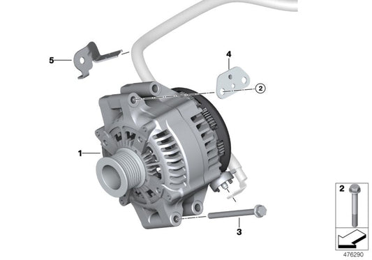 Genuine BMW 12317848603 F83 F80 Alternator 210 A (Inc. M4, M4 CS & M3)