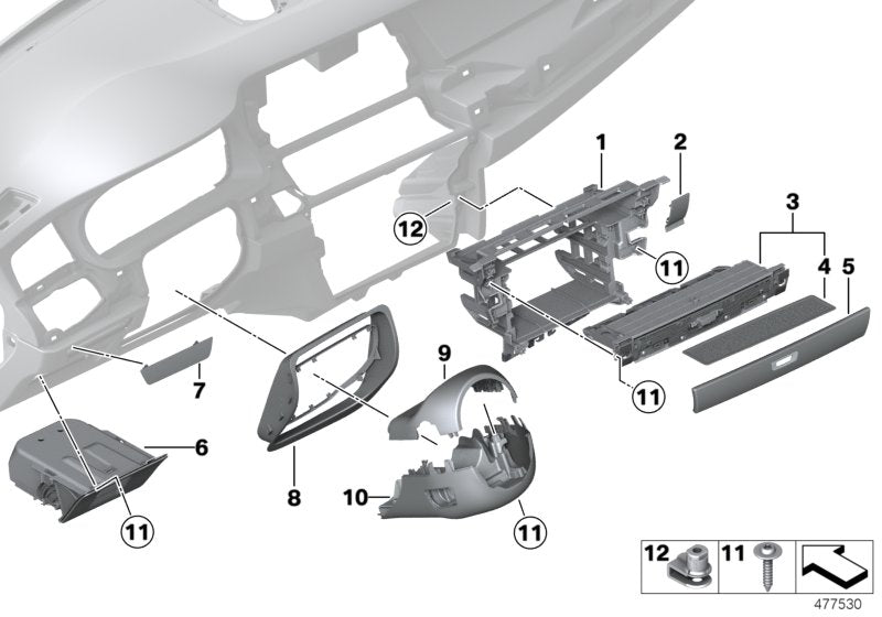 Genuine BMW 51459203713 Dummy Trim For Assistance Systems ZIMTBRAUN (Inc. 523i, 528i & 530i) | ML Performance US US Car Parts