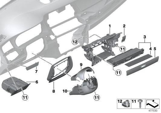 Genuine BMW 51459203713 Dummy Trim For Assistance Systems ZIMTBRAUN (Inc. 523i, 528i & 530i) | ML Performance US US Car Parts