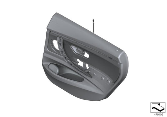 Genuine BMW 51427404409 Door Lining Leather Rear Left OYSTER (Inc. 320d, 330dX & 330d) | ML Performance US US Car Parts