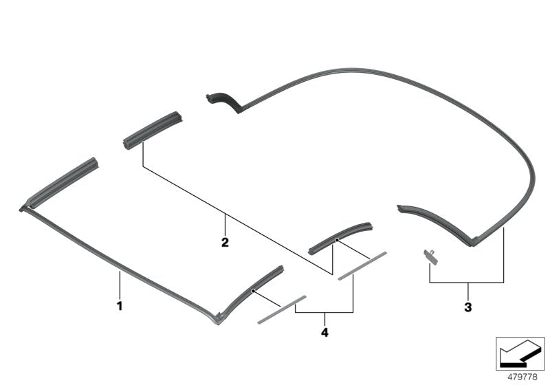 Genuine BMW 54347421663 F23 F23 Seal For Clamp (Inc. M240iX, M240i & 218d)