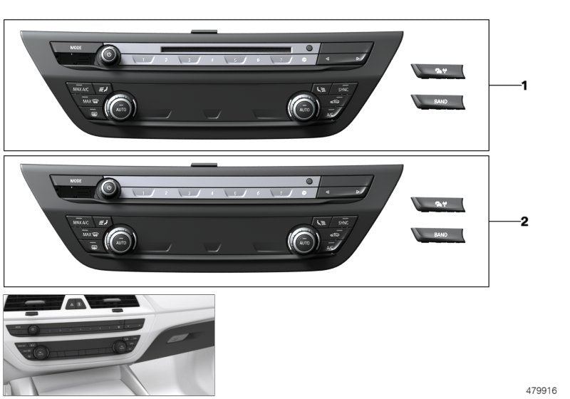 Genuine BMW 61316834458 G32 G30 G31 Rep. Kit For Radio/Climate Cont. Panel (Inc. 540iX, 620d & 540i) | ML Performance US US Car Parts