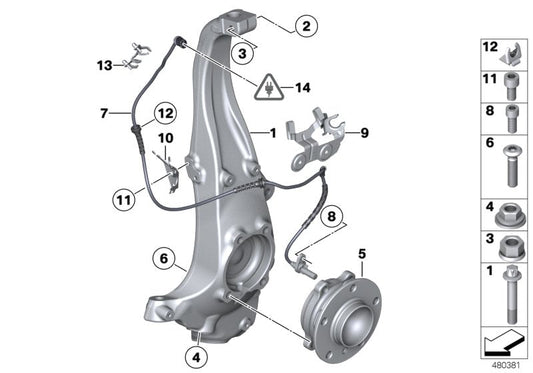 Genuine BMW 31216775767 Carrier, Left (Inc. 750i, Alpina B7L & 740Li) | ML Performance US US Car Parts