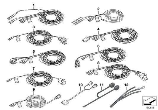 Genuine BMW 61129187010 E88 E93 F21 Rep.Cable F Seat Plug And Control Unit (Inc. 325i, 320d ed & 130i) | ML Performance US US Car Parts