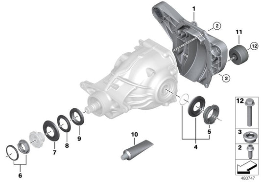 Genuine BMW 33118677758 G15 G16 G30 Cover, Rear 225ALS (Inc. 840dX, 840iX & M850iX) | ML Performance US US Car Parts