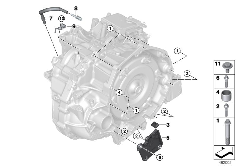 Genuine BMW 24148604292 F46 I12 Cover For Starter (Inc. Cooper SE ALL4, i8 & 218i) | ML Performance US US Car Parts