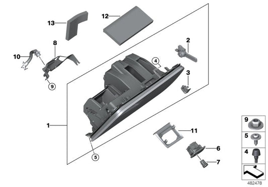 Genuine BMW 51169379255 G02 G01 Holder Air Freshener (Inc. X3) | ML Performance US US Car Parts