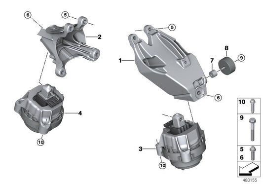 Genuine BMW 22117934645 G15 G05 Bush (Inc. 740LiX, 740iX & X4 M40iX) | ML Performance US US Car Parts