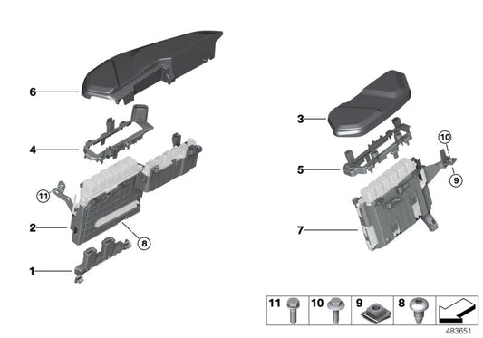 Genuine BMW 12907856807 F93 F92 F91 Control Unit Support MASTER (Inc. M5 & M8) | ML Performance US US Car Parts