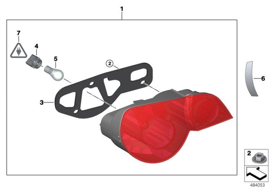 Genuine BMW 63217165723 E85 Tail Light Left (Inc. Z4 3.0i, Z4 2.0i & Z4 2.2i) | ML Performance US US Car Parts