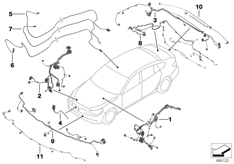 Genuine BMW 61119250778 Rear Repair Wiring Set (Inc. 730Ld, 525d & Hybrid 7L) | ML Performance US US Car Parts