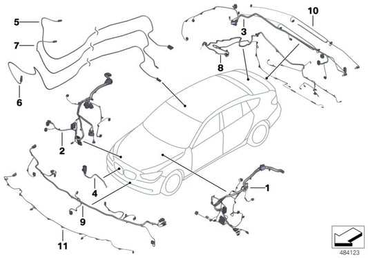 Genuine BMW 61119250778 Rear Repair Wiring Set (Inc. 730Ld, 525d & Hybrid 7L) | ML Performance US US Car Parts