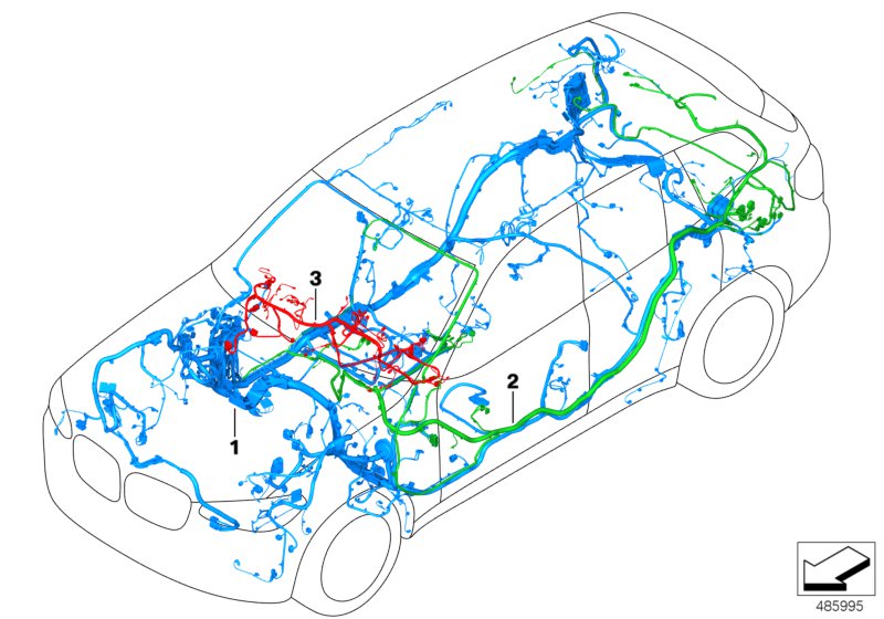 Genuine BMW 61112465566 G05 Audio Wiring Harness, Duplicate (Inc. X5) | ML Performance US US Car Parts