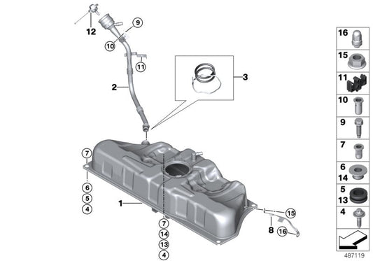Genuine BMW 16137339229 I15 I12 Wire Holder, Two-Place 2X6,5 (Inc. i8) | ML Performance US US Car Parts