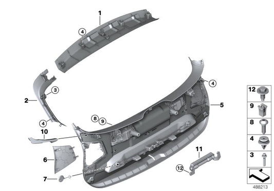 Genuine BMW 51247469916 F39 Vibration Absorber Trunk Lid (Inc. X2) | ML Performance US US Car Parts