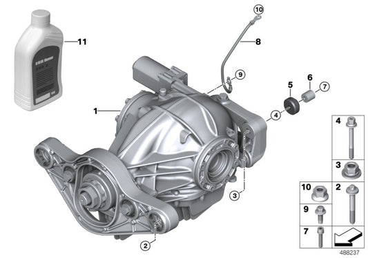 Genuine BMW 33108090464 F80 F82 Final Drive With Differential 215M I=3,46 (Inc. M4, M3 & M2)
