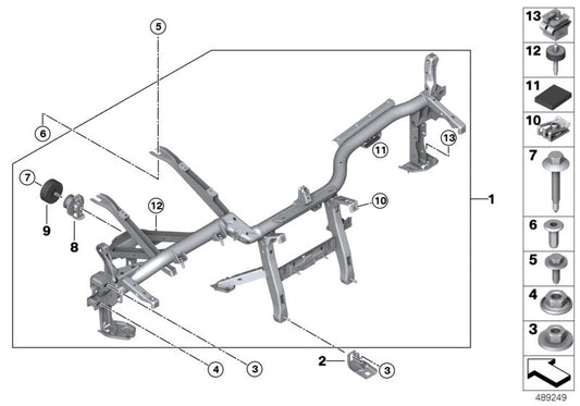 Genuine BMW 51459393779 G02 G01 Carrier Instrument Panel Left hand drive (Inc. X3) | ML Performance US US Car Parts
