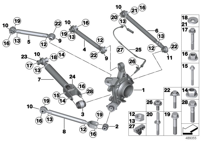 Genuine BMW 33408417044 Wheel Carrier, Rear Right M235I RACING (Inc. M235i Racing) | ML Performance US US Car Parts