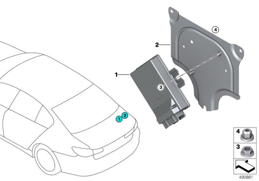 Genuine BMW 33609468968 G05 F90 G01 Control Unit (Inc. X7 30dX, X3 M40iX & 330d) | ML Performance US US Car Parts