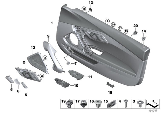 Genuine BMW 51417944309 G29 Cover Of Screw, Left ELFENBEINWEISS (Inc. Z4 M40i, Z4 30i & Z4 20i) | ML Performance US US Car Parts
