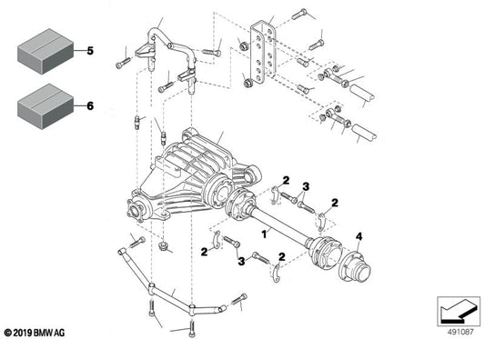 Genuine BMW 33412484793 Drive Flange VI-107 '95 (Inc. E36 320i) | ML Performance US US Car Parts