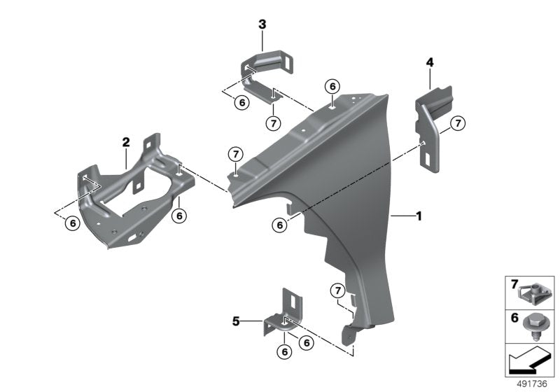 Genuine BMW 41008812552 G29 Bracket, Side Panel, Entrance, Right (Inc. Z4 M40i, Z4 30i & Z4 20i) | ML Performance US US Car Parts