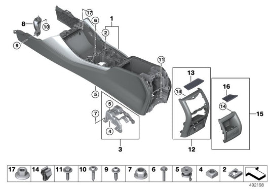Genuine BMW 51169390184 G02 G01 Adjustment Element (Inc. X3 20dX, Z4 30i & X4 20iX) | ML Performance US US Car Parts