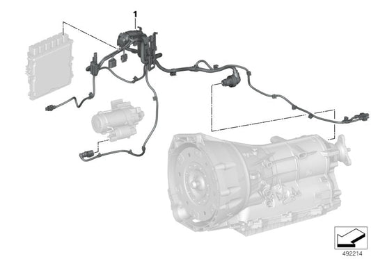 Genuine BMW 12538664897 G21 G20 G01 Wiring Harness, Engine Trans. Module 4WD (Inc. X3 M40iX, X4 M40iX & M340iX) | ML Performance US US Car Parts